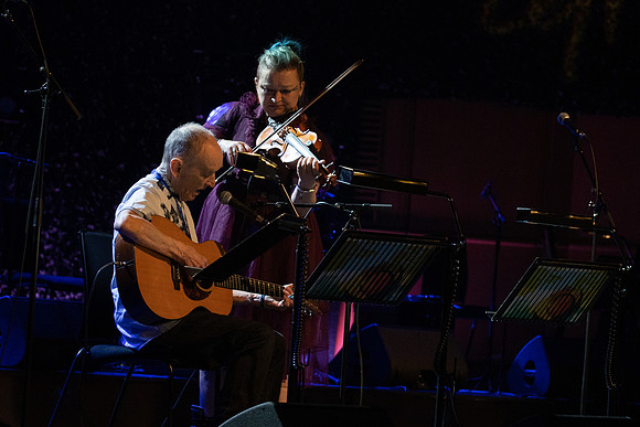 Glasgow Scotland. Martyn Carthy and Eliza Carthy
