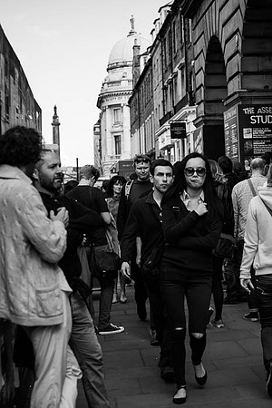 Edinburgh festival crowds