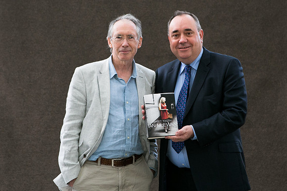 Ian McEwan and Alex Salmond