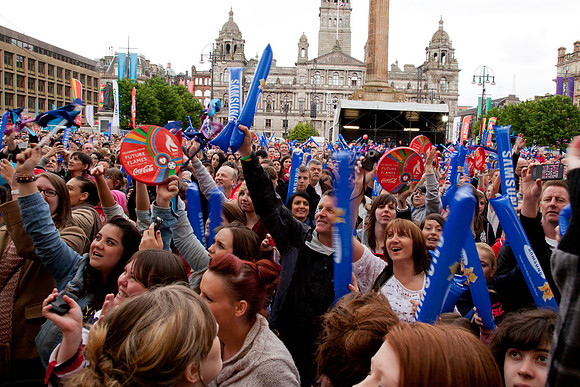 Olympic torch George sq