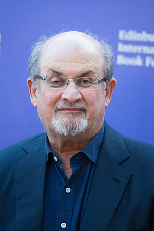 Salman Rushdie. International book festival 2019. Edinburgh Scotland.