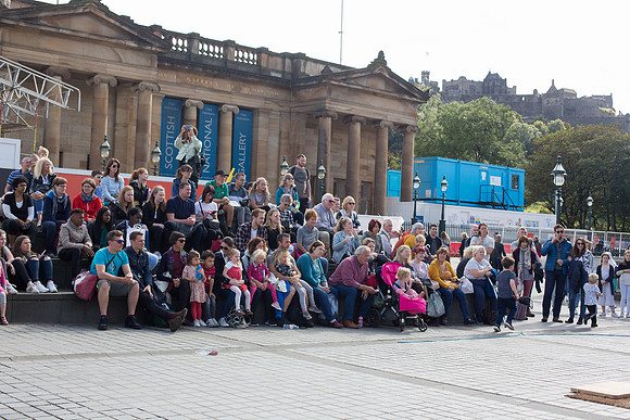 Edinbugh festival 2019. Scotland. Performers High street