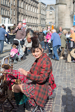 Edinbugh festival 2019. Scotland. Performers High street