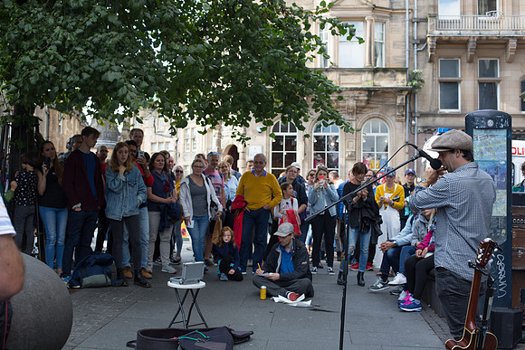 Edinbugh festival 2019. Scotland. Performers High street