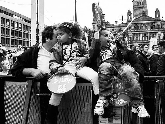 Children George square Glasgow