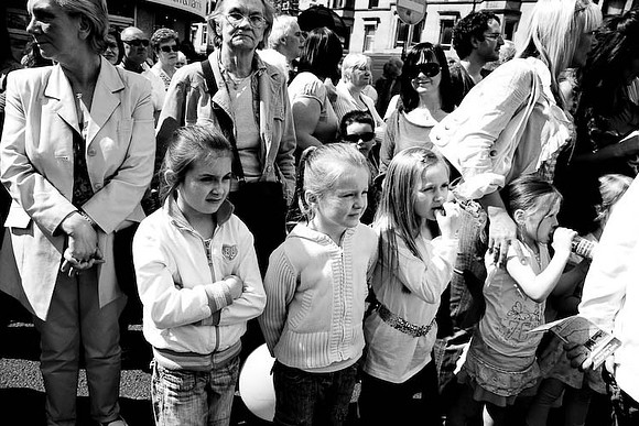 watching the parade