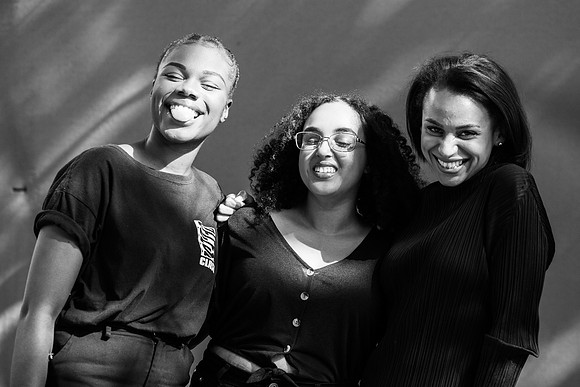 Tania Nwachukwu, Hibaq Osman and Rachel Long,