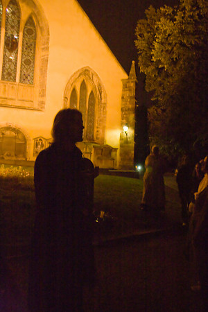 john on the ghost tour at greyfriars graveyard